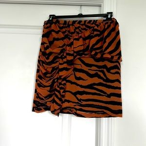 All Saints Tiger Print Skirt US 2